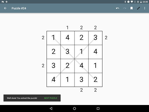 Skyscrapers Number Puzzle