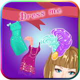 Lady party's night dress up icon