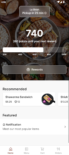 Android application La Shish screenshort