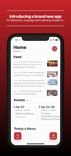 Android application Mariposa Academy, NV screenshort