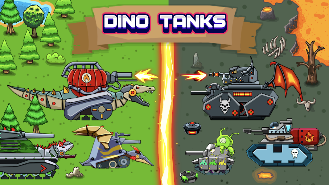  Dino Tanks - games for boys 