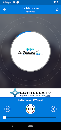 KSVN Radio Screen 2