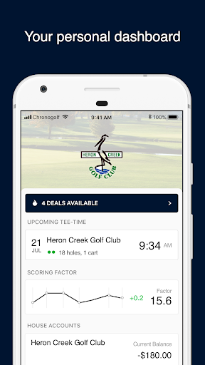 Android application Heron Creek Golf Club screenshort