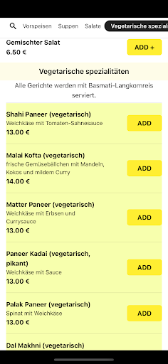 Restaurant Bollywood Spices Screenshot