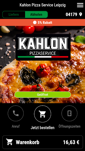 Android application Kahlon Pizza Service Leipzig screenshort
