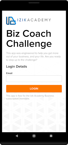 Biz Coach Challenge Screen 2