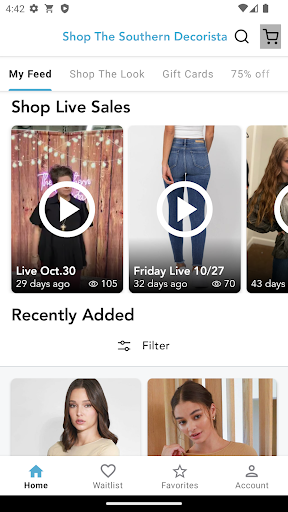 Android application Shop The Southern Decorista screenshort