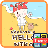 삐삐 니코와 피망이의 여름 카카오톡 테마 icon