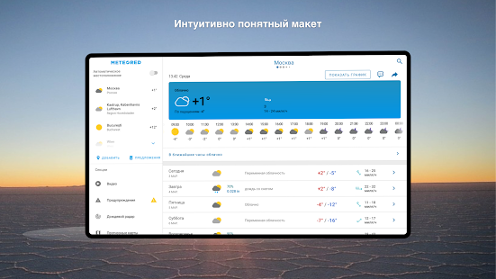 Погода 14 дней - Meteored Pro Screenshot