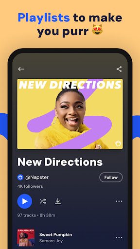 Screenshot of Napster Music