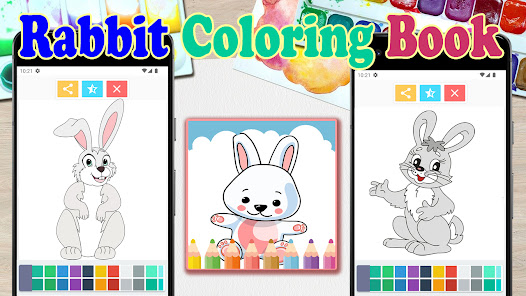 Bunny Rabbit Coloring Book 1.1 APK + Mod (Unlimited money) untuk android