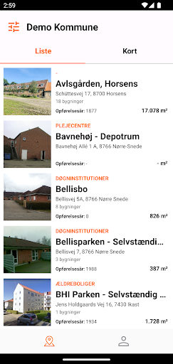 Android application DBD-Ejendomsportefølje screenshort