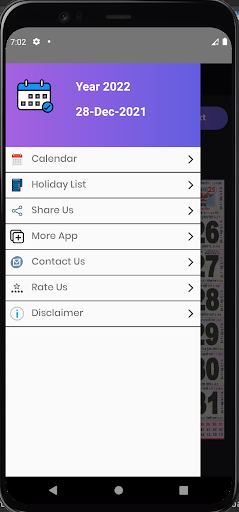 Panchang Calendar Screen 2