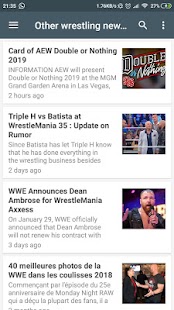 Wrestling News WWE, AEW 2023 Screenshot