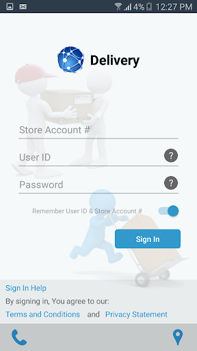 Android application digitalRx Delivery screenshort