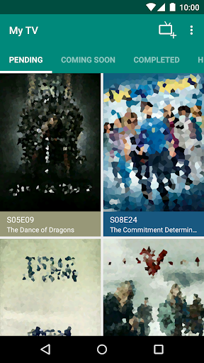 Android application My TV, track your series screenshort