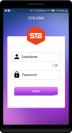 Android application STB-CRM screenshort
