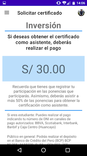 Android application Congreso Ingenieria 4.0 screenshort