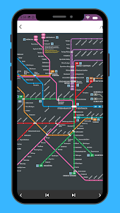Stockholmer U-Bahn-Karte 2023