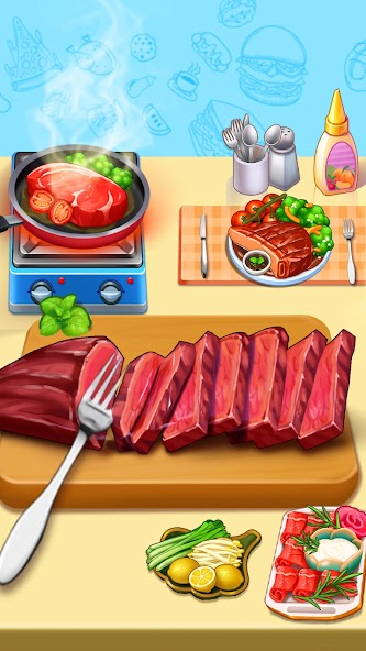 Crazy Kitchen: Cooking Game‏ 1.0.90 APK + Mod (Unlimited money) إلى عن على ذكري المظهر