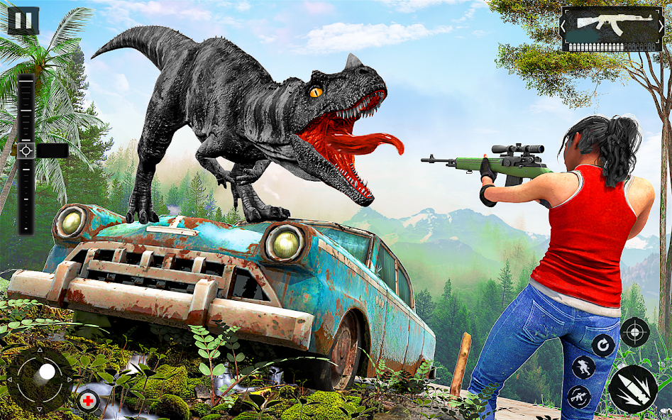 Dino Hunter 3D Hunting Games 1.4.7 APK + Mod (Unlimited money) untuk android