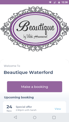 Android application Beautique Waterford screenshort