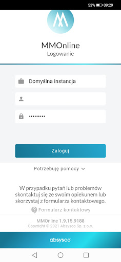 Android application MMOnline Absysco screenshort