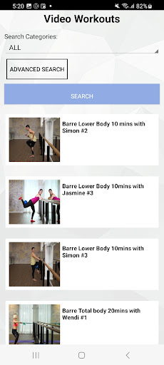 Paradise Fitness Screen 2