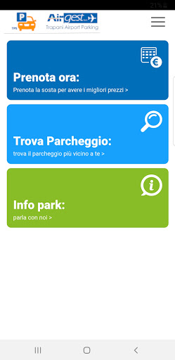Trapani Airport Parking Screen 2