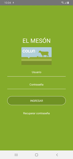 Android application El Meson Colun screenshort