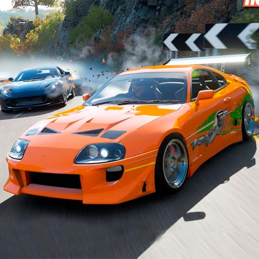 Fun Race JDM Supra Car Parking logo