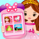 Cover Image of Tải xuống Trò chơi điện thoại cho trẻ em màu hồng Little Talking Princess Baby Phone  APK