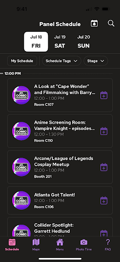 ATL Comic Convention screenshot 2