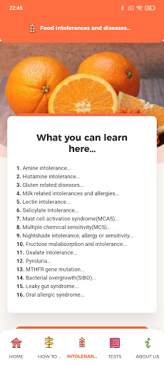Are you food intolerant? Screen 2