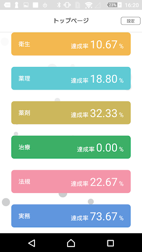 薬ゼミの薬学まるごと問題集アプリ Screen 2