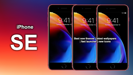 Android application iPhone SE iOS Launcher 2024 screenshort