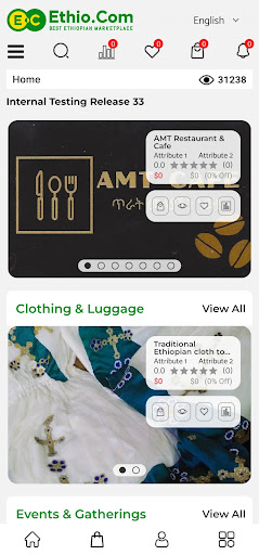 Ethio Shop Screen 2