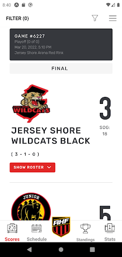 Atlantic Hockey Federation Screen 2