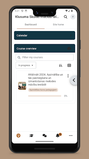 Klusuma skola Screen 2