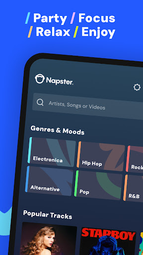 Screenshot of Napster Music