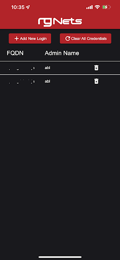Android application RG Nets rXg AP Manager Pro screenshort