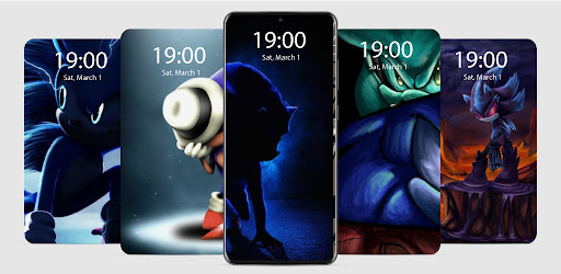 Android application Blue Live Wallpaper Parallax screenshort