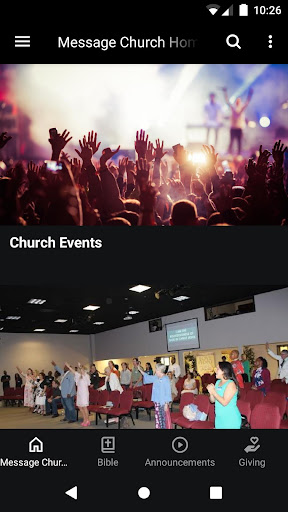 Android application Messagechurches screenshort