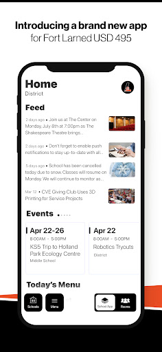 Android application Fort Larned USD 495, KS screenshort