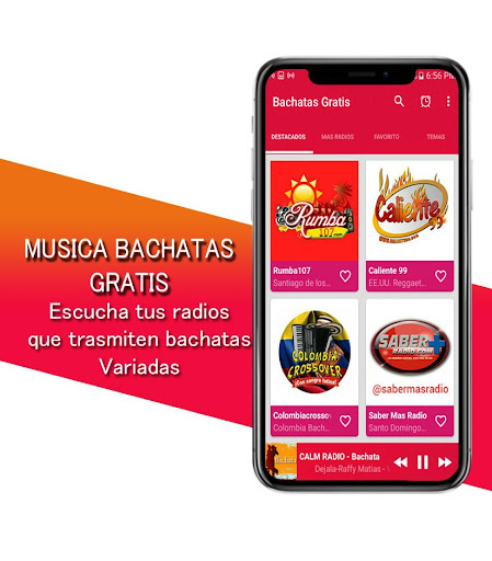 Android application Bachatas Romanticas screenshort