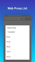 screenshot of Proxy browser secure VPN