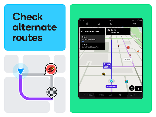 Waze-navigatie en live verkeer