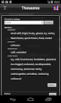 screenshot of Thesaurus
