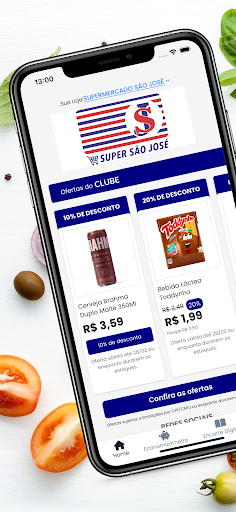 Android application Super Clube São José screenshort
