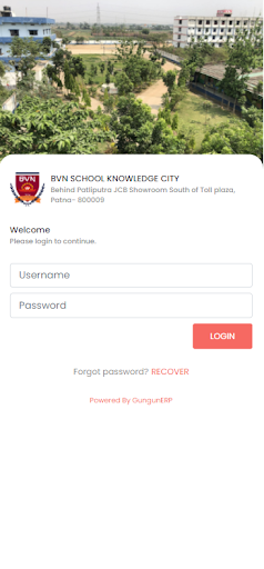 Android application BVN SCHOOL KNOWLEDGE CITY screenshort